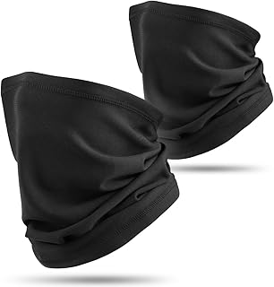 HASAGEI Men's Tube Scarf Men Women Fleece Windproof Loop Scarf Neck Warmer Neck Warmer for Running Skiing Cycling Snowboarding Climbing Motorcycle Outdoor Black