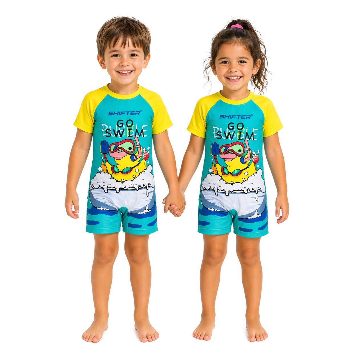 SHIFTER Girls One Piece Swimsuit for Kids | Stretchable Quick Dry Swimming Costume for Girls | Comfortable Swimwear for Pool Beach Training-image-16