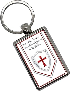Apedes Knights Templar Keychain Metallic Key Chain Keyring (Knights Templar)