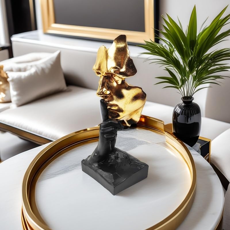 Estatua Thinker Decorativa de Resina Moderna 12.2 cm Alto miniatura 5