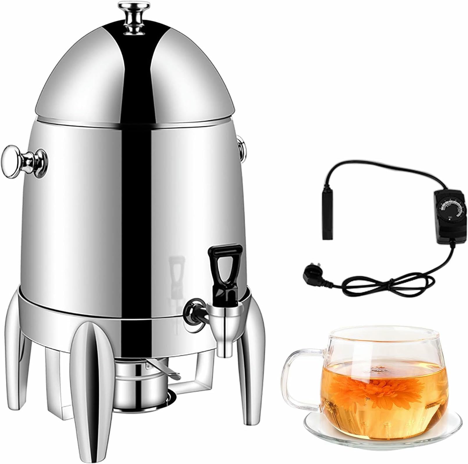 Urne chafer avec chauffage électrique et lampe pour boissons