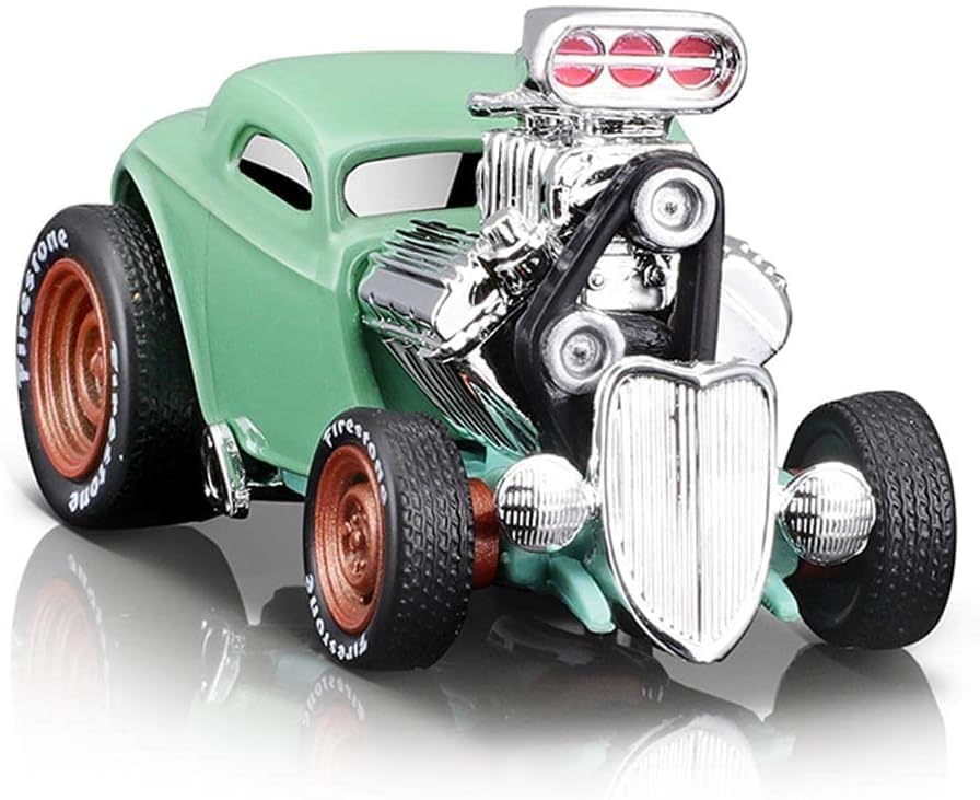 1933 3W Coupe Light Green 1/64 Diecast Model Car miniatura 2