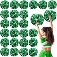 Yunsailing Cheerleading-Pompons Mit Griff – 50 Stück, Gold & Silber, Aus Metallfolie & Kunststoff, Für Sport & Partys