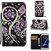 Galaxy S7 Case,Durable Kickstand Wallet Case with Inner Silicone Bumper Cover Full Protective Flip Folio Shell Cover with Credit Card Holder for Samsung Galaxy S7-Purple