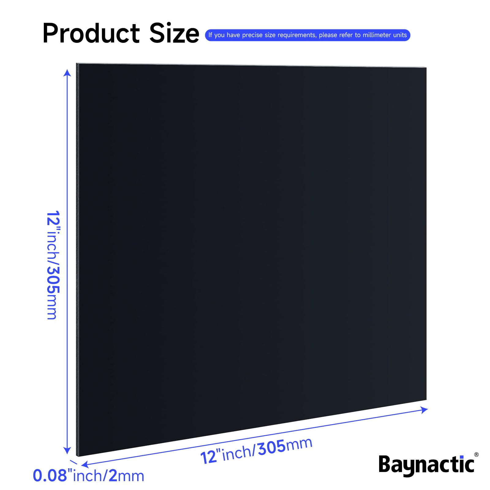 Delrin Sheet 2mm - Black Acetal for Precision Parts -2