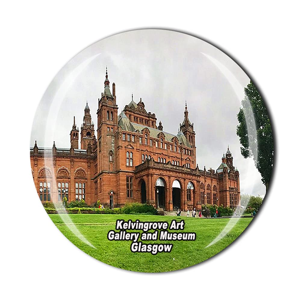Muyu Magnet Glasgow Scotland Glasgow Kelvingrove Art Gallery And Museum Scotland Fridge Magnet Souvenir Gift Crystal Magnetic Sticker Collection