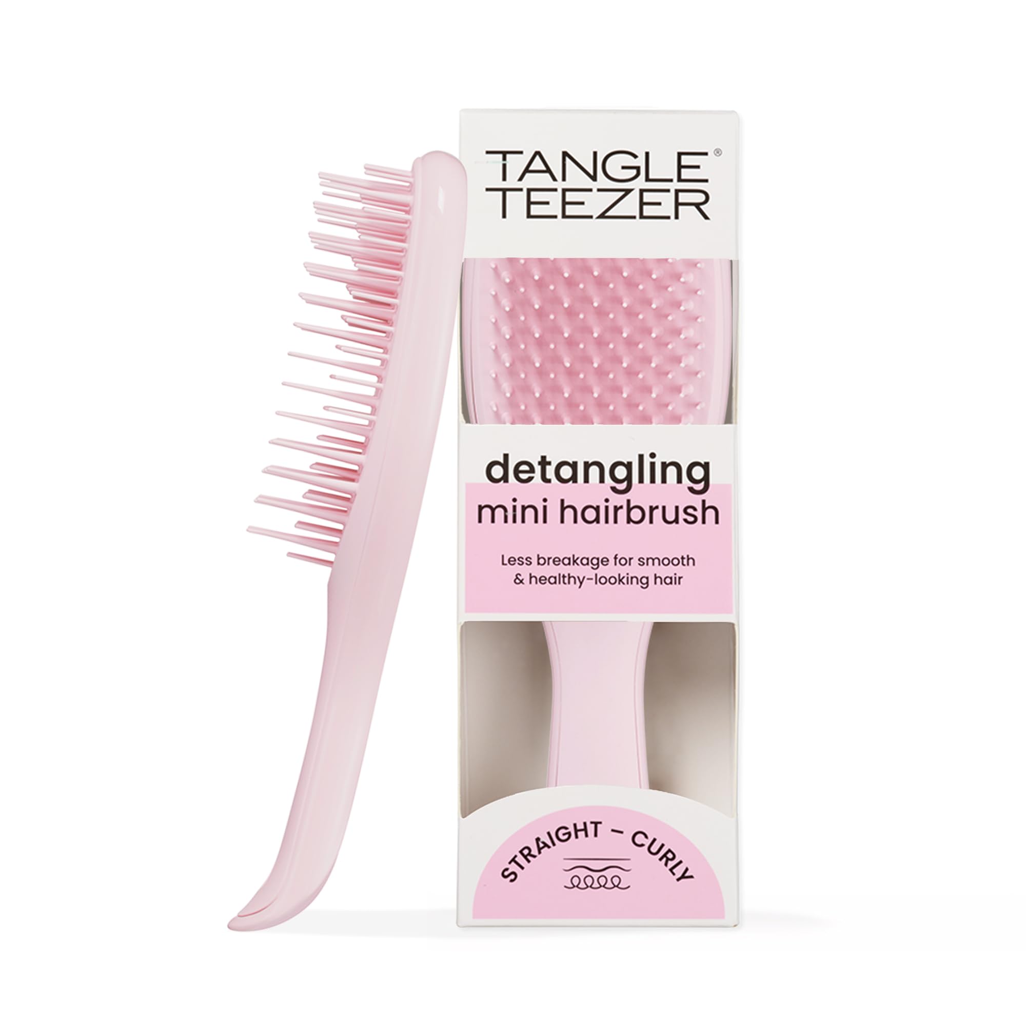 Cepillo desenredante de cabello húmedo y seco con mango cómodo que reduce la rotura