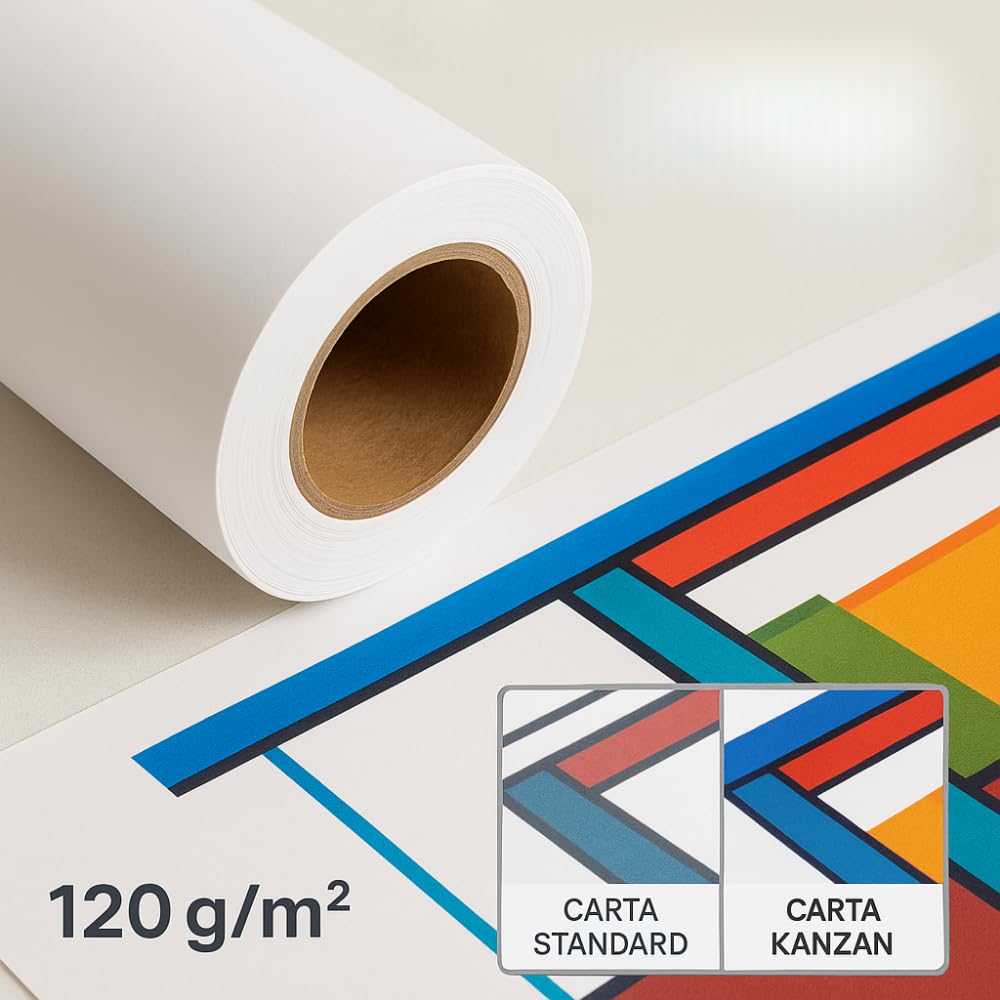 Kanzan Carta Plotter 106cm x 72m 120g/m² Inkjet Alta Qualità