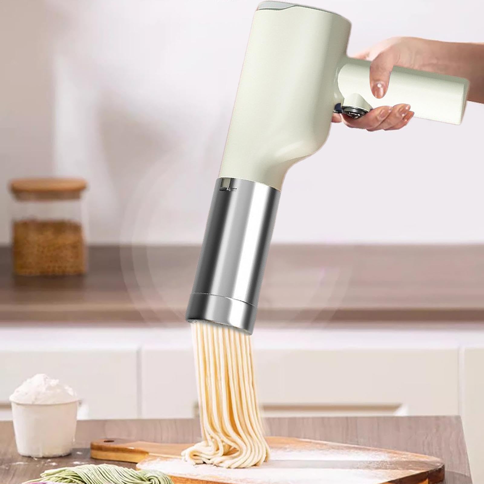 Amazon | 製麺機 電気麺プレス機ハンドヘルドパスタマシン電動パスタ