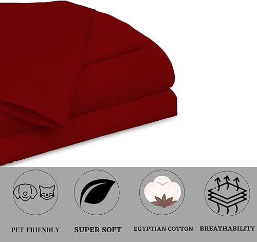 Miniatura 4 de Sábanas de cama Flex Top Queen para sábanas de números de sueño de 36 pulgadas, parte superior dividida 100 % algodón egipcio, sábanas ajustables de