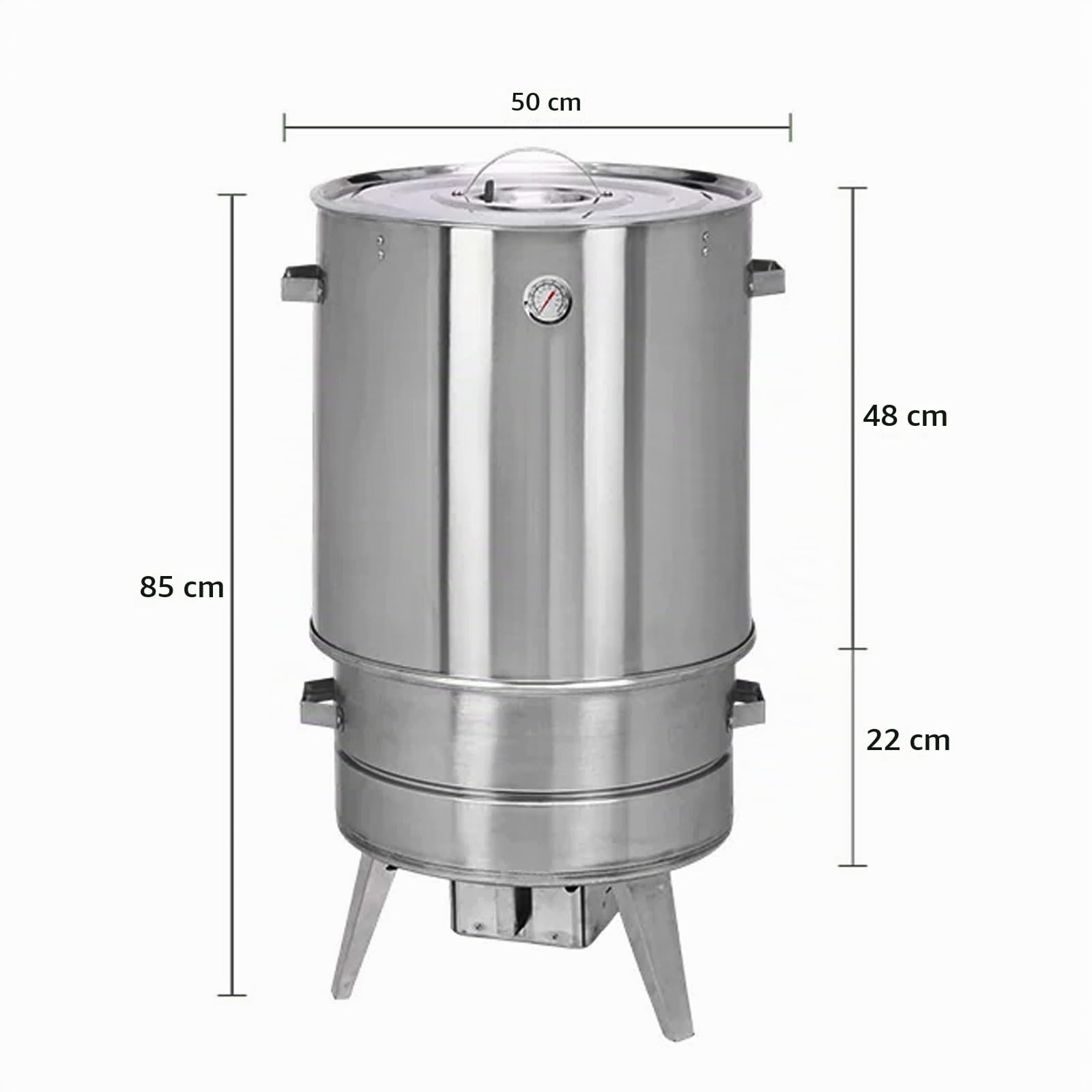 Parrilla portátil de 360°, asador de carne al aire libre para barbacoa perfectamente ahumada, ideal para camping, portón trasero y cocinas en el patio, compacta y fácil de usar