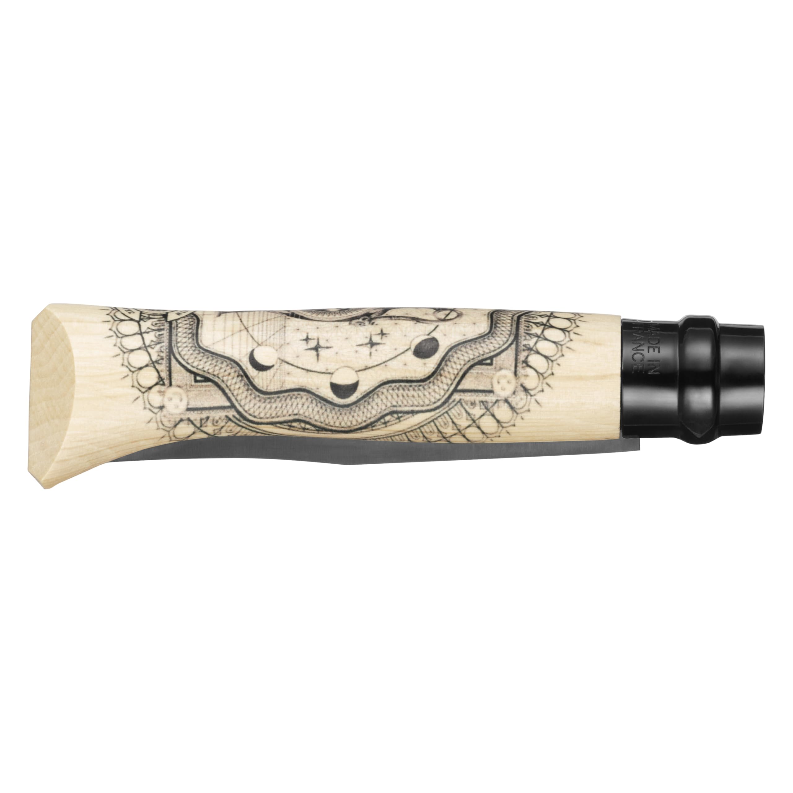 OPINEL - Couteau de poche édition limité lame noire N°08 Cosmos Benjamin Jeanjean