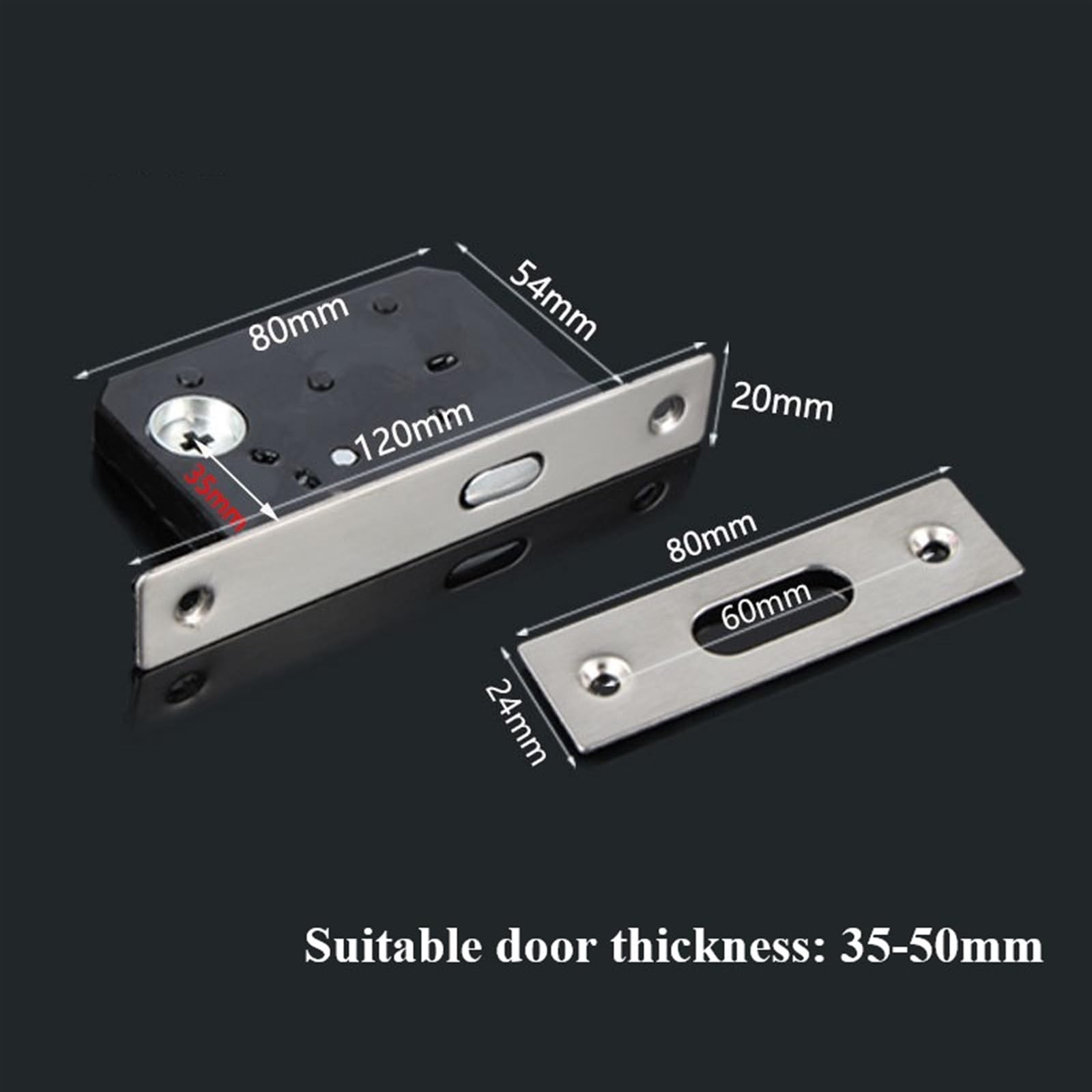 Cerradura de puerta con pestillo de palanca, Juego de manijas de puerta corredera de Patio con llave, manija empotrada Invisible, bolsillo con pestillo for puerta de Hardware de muebles de madera de G