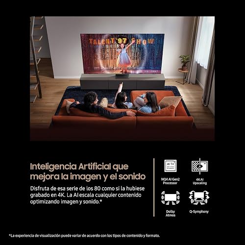 Samsung 55 Inch Neo QLED QN80F 4K Smart TV with Vision AI, Quantum Matrix Technology Core, Motion Xcelerator 144Hz and Gaming Hub - 2