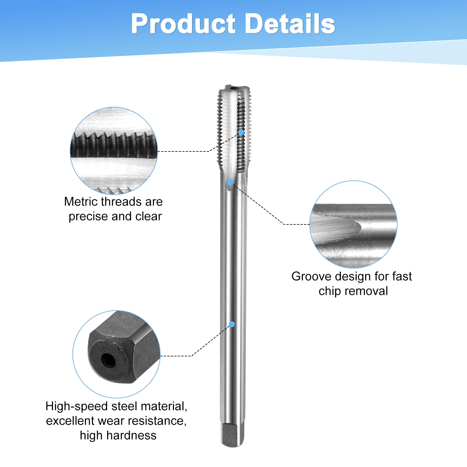 M METERXITY M14x1.5mm Metric Thread Tap - Image 2