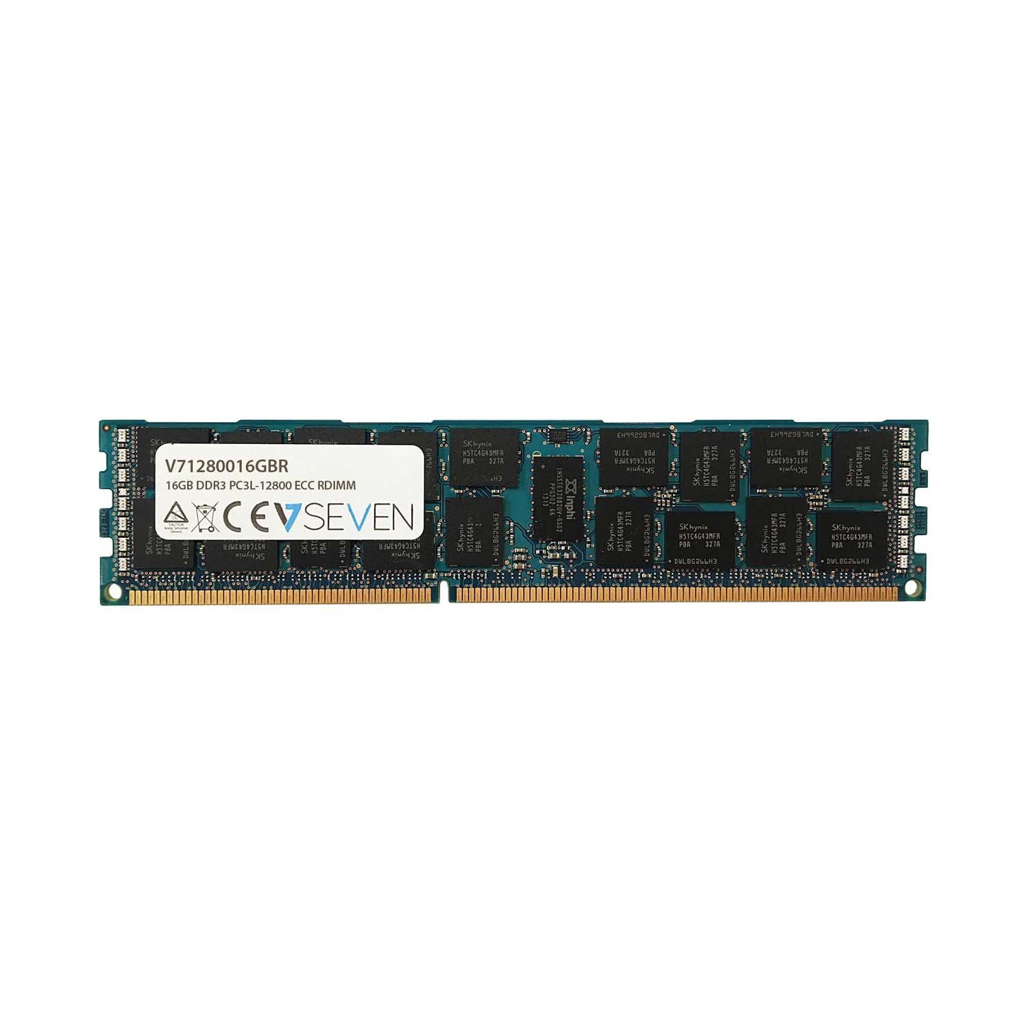 V7 V71280016GBR V7 16GB DDR3 PC3-12800 - 1600mhz SERVER ECC REG Server Modulo di memoria - V71280016GBR