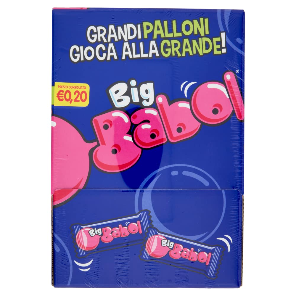 Big Babol, Chewing Gum Morbido, Gusto Tutti Frutti, Ottime da Condividere, per Feste e Compleanni Bambini, Confezione da 200 Incartate Singolarmente