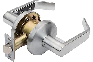 Dynasty Hardware AUS-30-26D Commercial Duty Passage Door Lock with Interior Latch, Satin Chrome