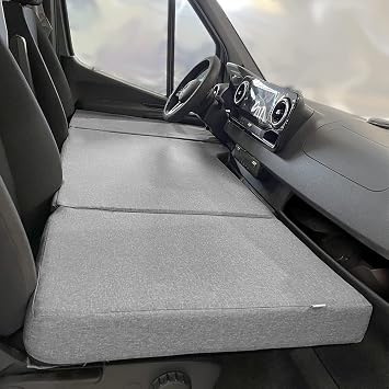 Front Seat Mattress for Mercedes Sprinter Camper RV 2020-2022 Perfect Folding Bed for Children and Pets