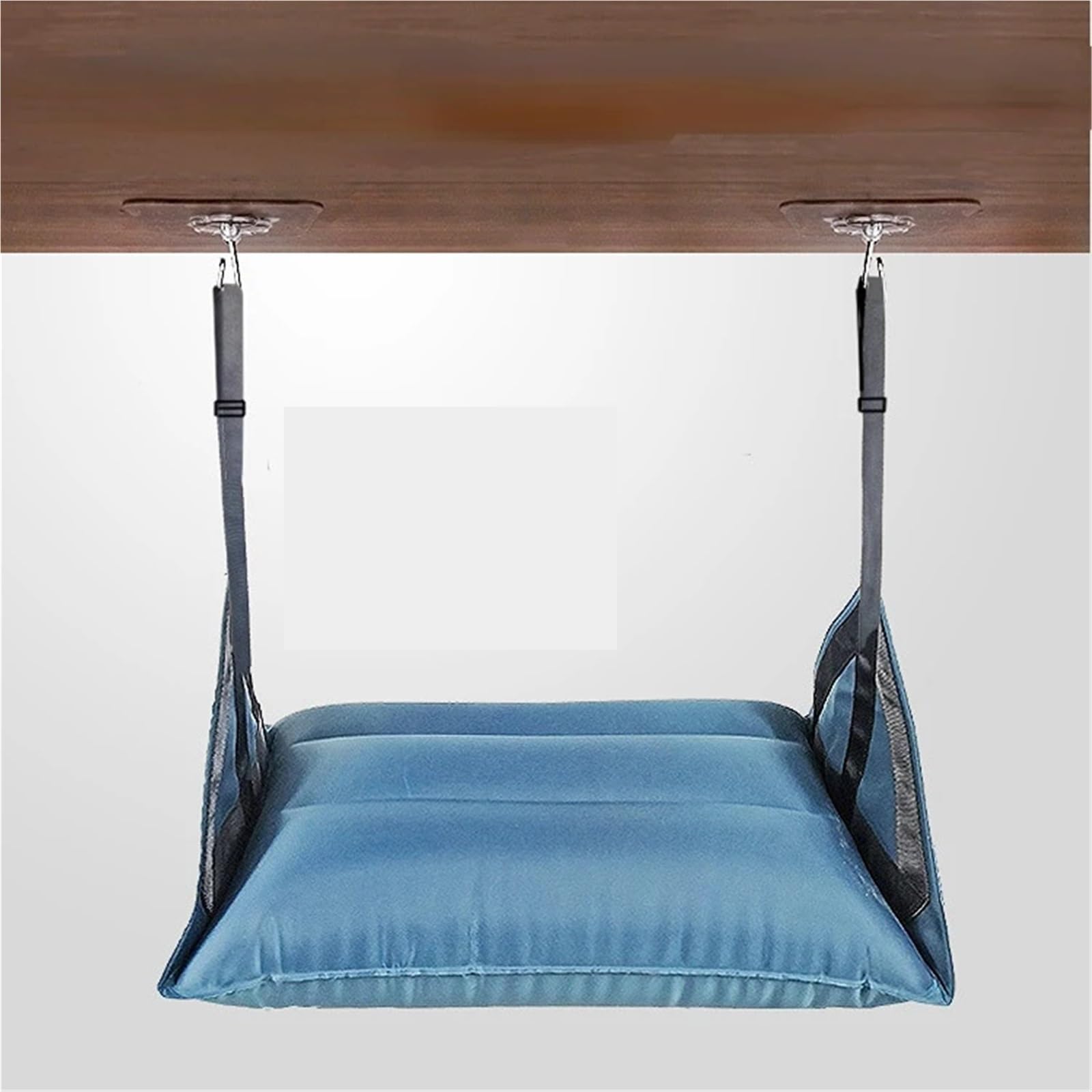 Appendiabiti da Viaggio for Aereo, poggiapiedi, Amaca Gonfiabile, Amaca poggiapiedi for Ufficio da Viaggio, Amaca for Gambe, Altalena sospesa(Blue)