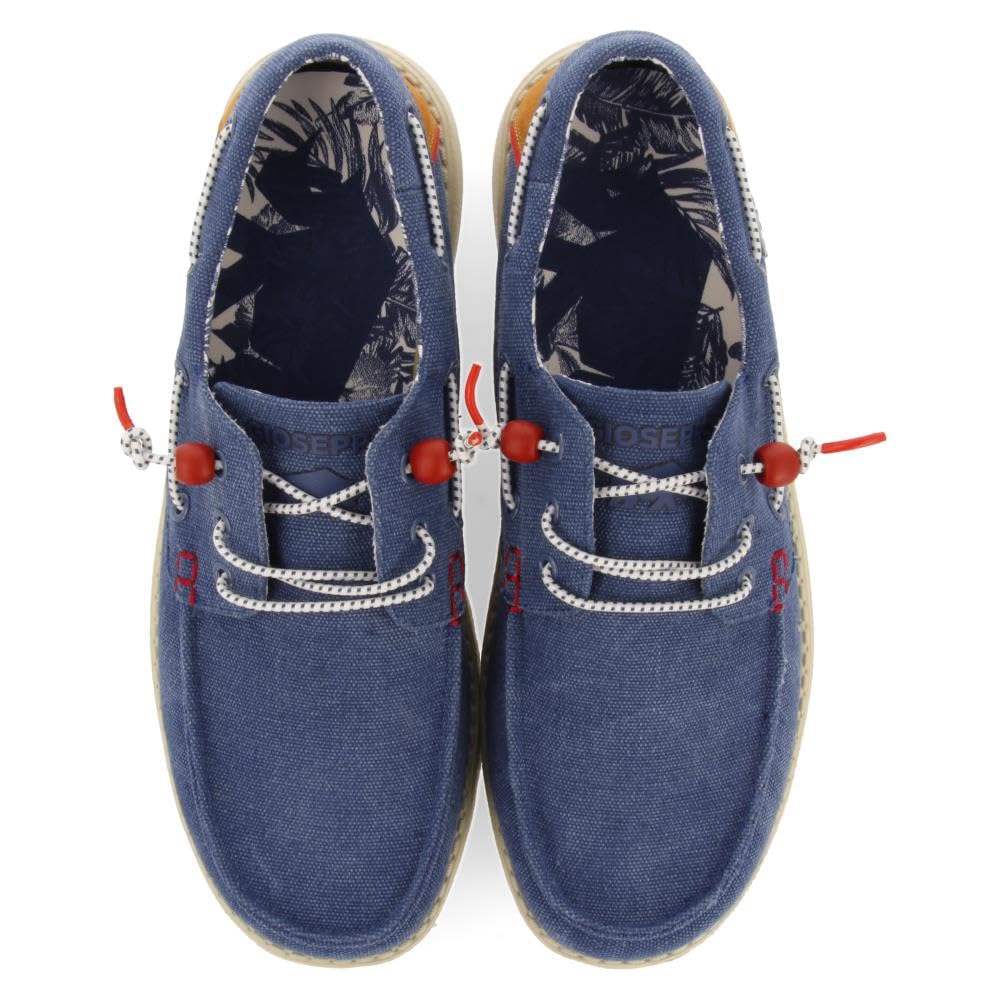 Mocasines Color Azul Marino Estilo NÁUTICOS con Detalles DE Colores para Hombre SULT