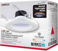 Vista 8 de Satco 9WLED/NL/RDL/5-6/CCT-SEL/120V