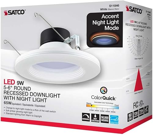 Miniatura 8 de Satco 9WLEDNLRDL5-6CCT-SEL120V