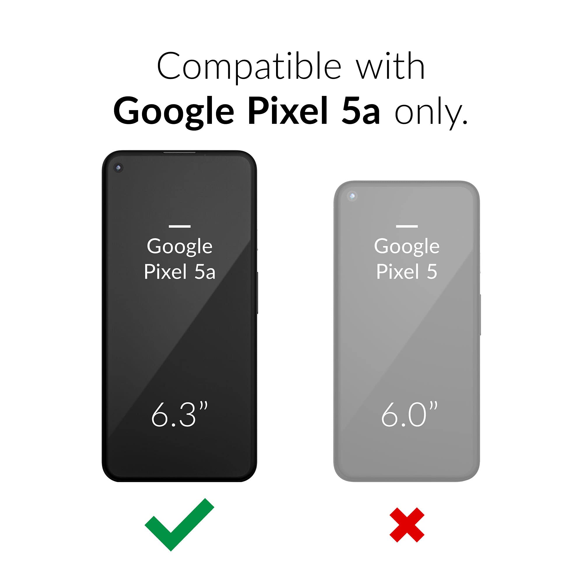 Crave Dual Guard for Pixel 5a Case, Shockproof Protection Dual Layer Case for Google Pixel 5a 5G - Berry