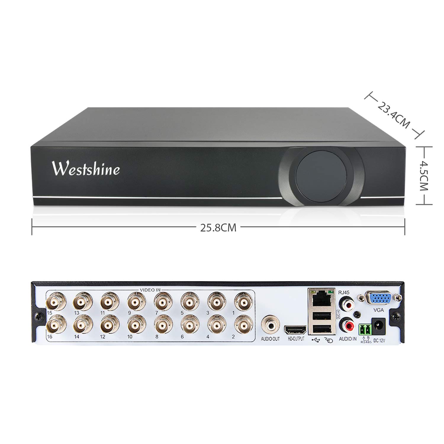 Amаzоn Crаzу 🔥 Dеаlѕ Westshine 16 Channel 1080N DVR, H.265 CCTV Home Surveillance System, 16ch Hybrid 5-in-1 DVR for TVI/CVI/AHD/CVBS/IP Security Cameras, Remote Viewing, Motion Detection(NO Hard Disk Included)
