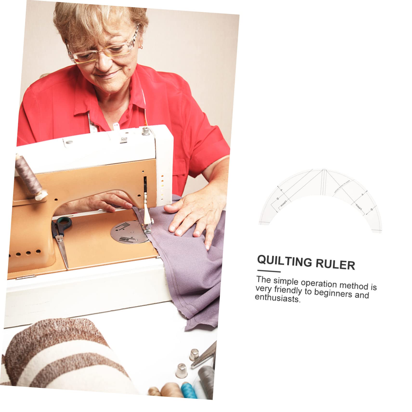 STOBOK 4piezas Regla De Patchwork Multifuncional Regla De Corte Portátil Para Costura Herramienta De Manualidades Ligera y Duradera Para Talleres y Uso Casa