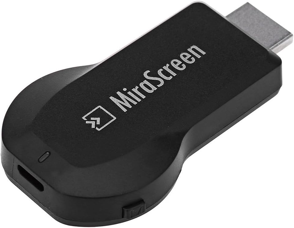 MiraScreen Wireless WiFi Display Dongle 1080P HDMI TV Stick Screen Mirroring Miracast DLNA Airplay-Black