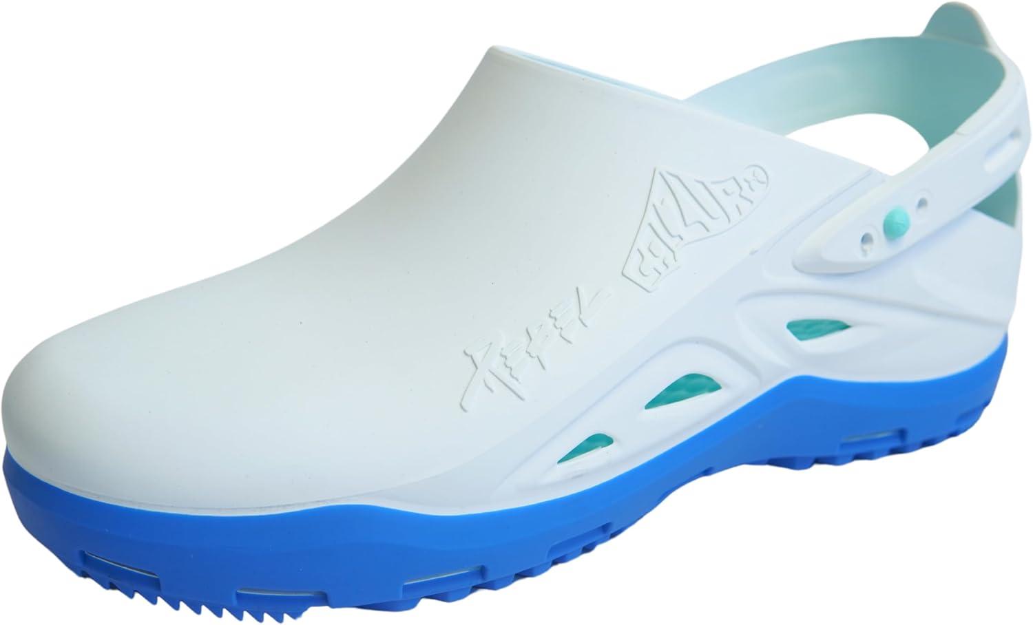 CALZURO Rebel Work Clogs with Integrated Heel Strap - Autoclavable Italian Professional Shoes - Slip Resistant Clogs with Adjustable T-Close System - Professional Shoes for Men and Women