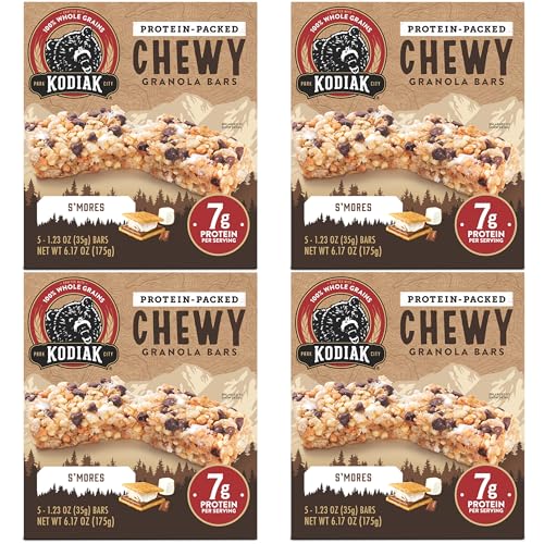 Kodiak Cakes Protein Chewy Granola Bar, S'mores