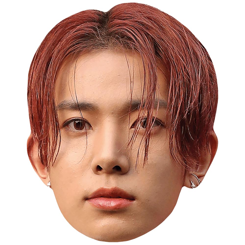 Lee Hee-Seung (Red Hair) Celebrity Mask, Flat Card Face, Fancy Dress Mask