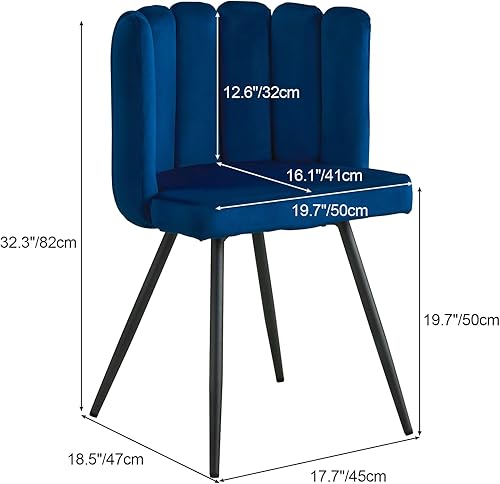 Miniatura 3 de CLIPOP Silla decorativa de barril para sala de estar, moderna silla de comedor de terciopelo para cocina, silla de tocador con patas de metal,