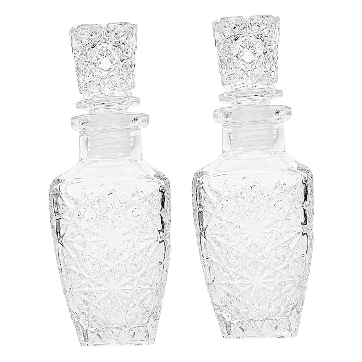 Transparente Glas Weinflasche 250ml 2 Stück für Weinaufbewahrung