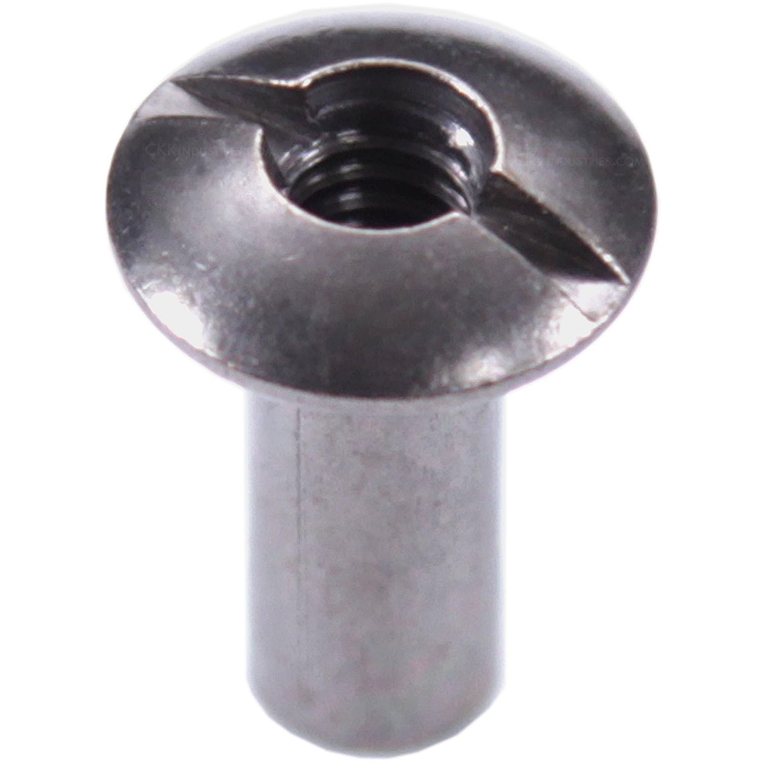 [10PCS] 8-32 Slotted Posts - (0.500in. Length) - (Gunmetal Finish) - USA Design - for Kydex Holster Making, Upholstery, Tactical Gear, Item Repair & DIY Fastening