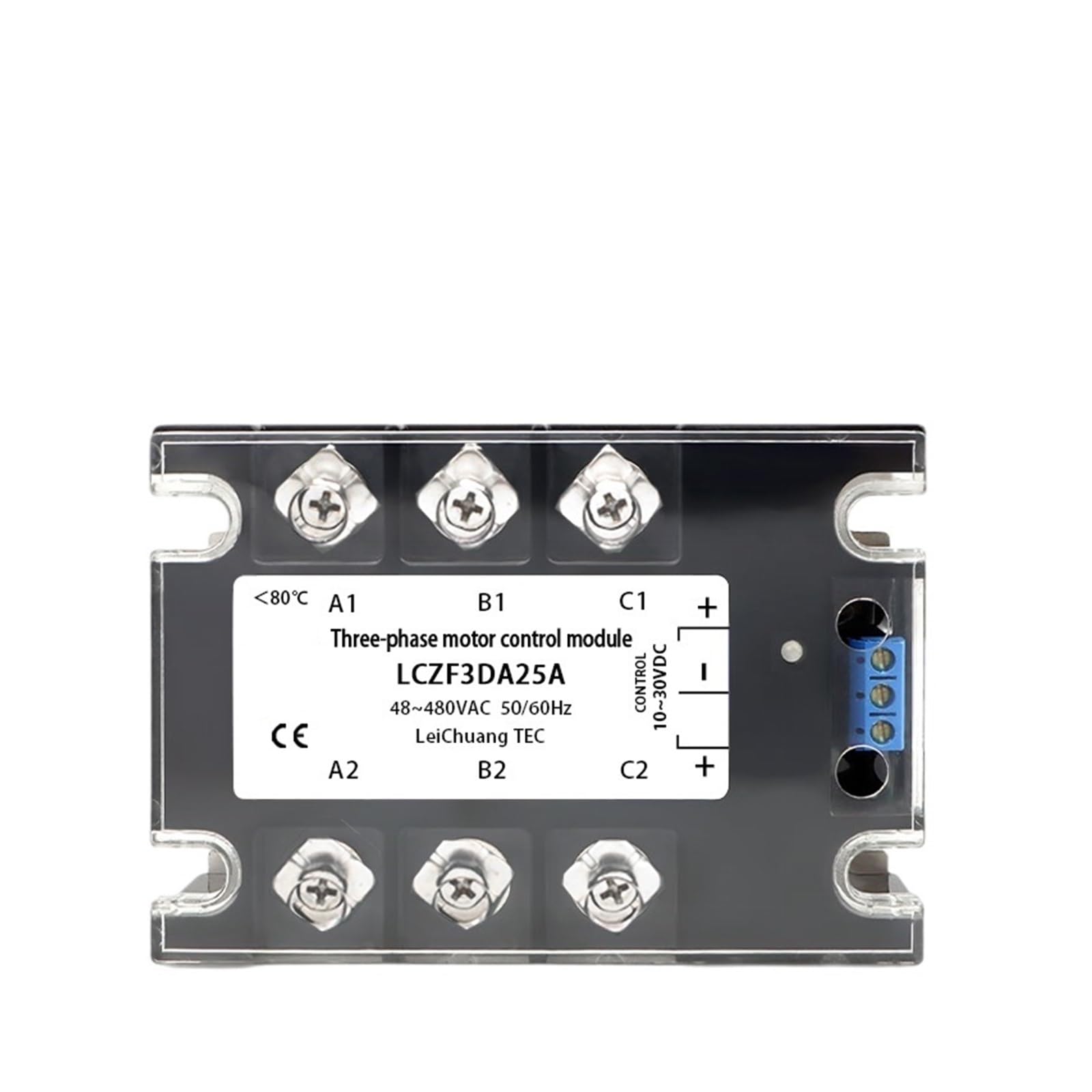 Relè a stato solido Modulo di controllo avanti e indietro del motore CC trifase LCZF3DA Relè 10A-80A 10-30VDC 40-480VAC(80A)
