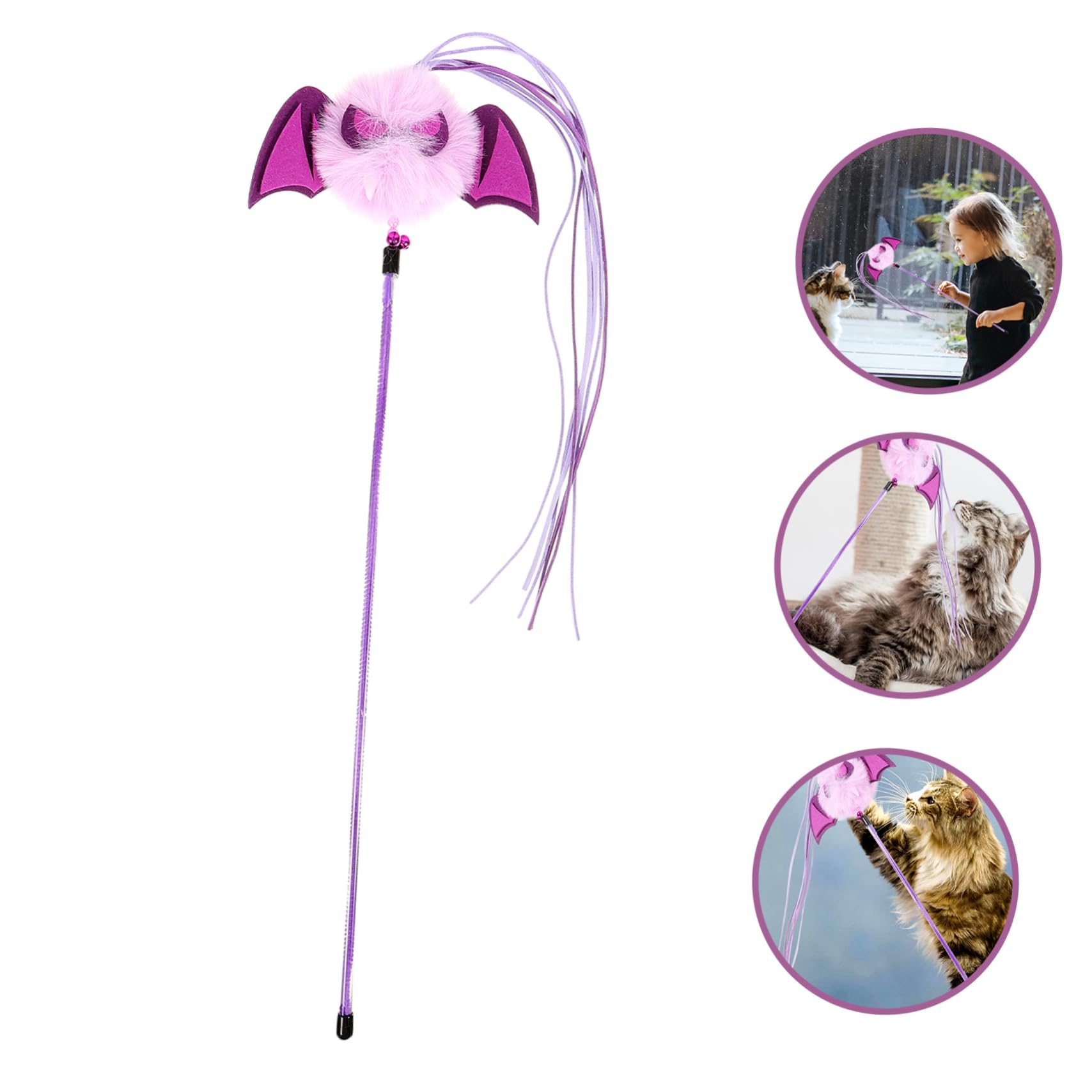 Katzenspielzeug Interaktives Spielzeug – Monsterförmige Halloween-Dekoration für Kätzchen – sanftes neckendes Spielen für Indoor-Spaß