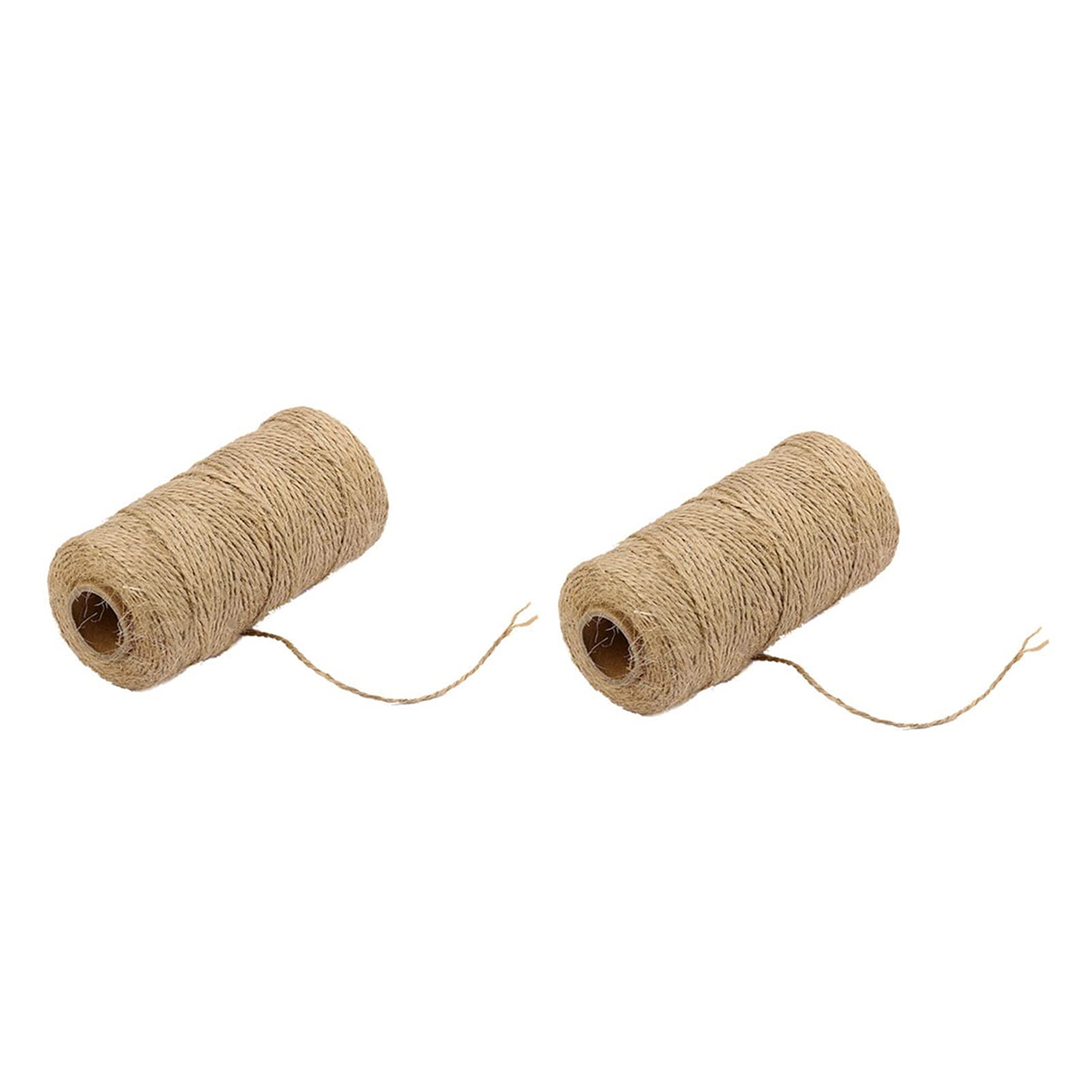 Naturalny sznurek jutowy, 2pcs 100mx1.5mm Natural Hemp RopeDIY Craft Decor