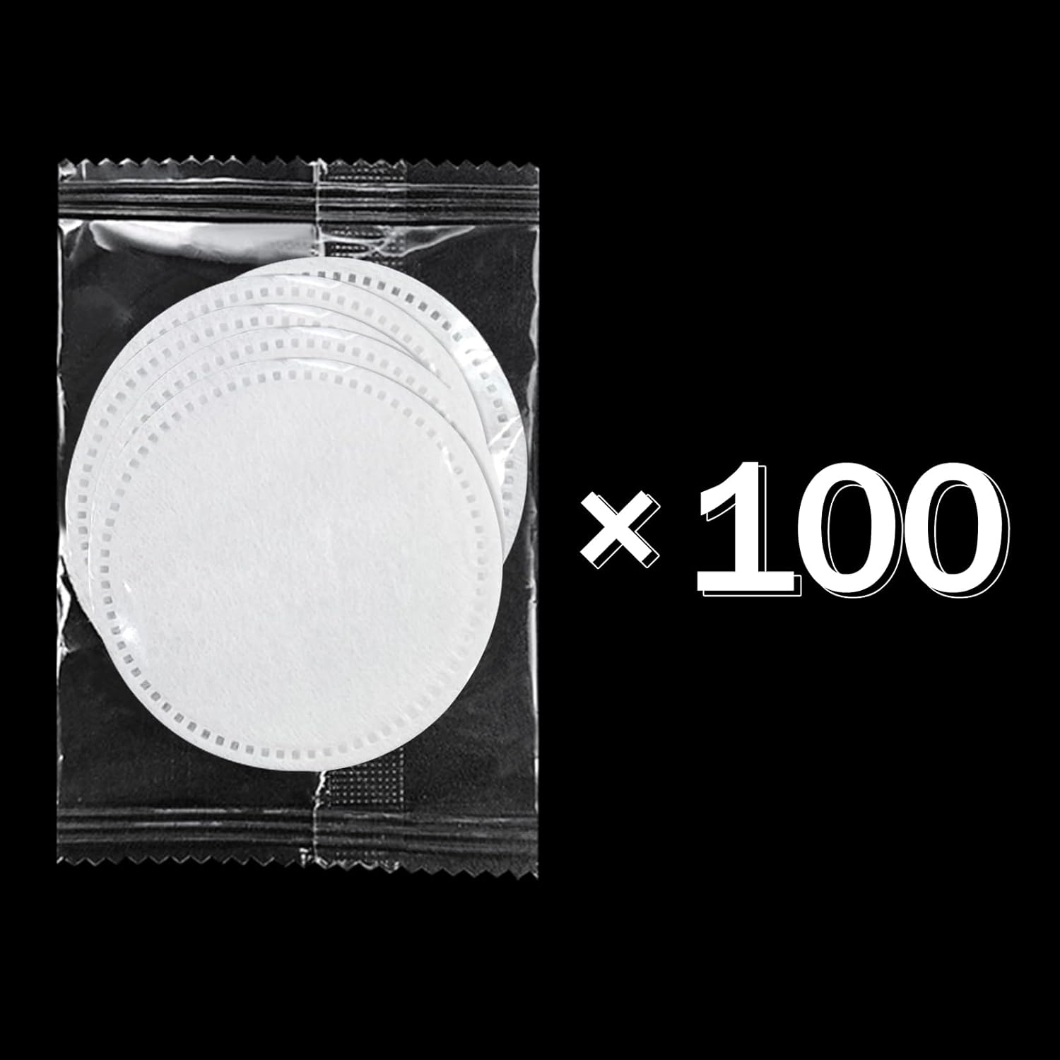 Cotton Rounds,Individually Wrapped Cotton Pads,Makeup Remover Pads | for Face,Nail Polish,Facial Cleansing | Soft,Round,Disposable,Travel Size,for Airbnb/Apartment/Hotel (100 Pack,5 Pcs/Sachet Wrap)