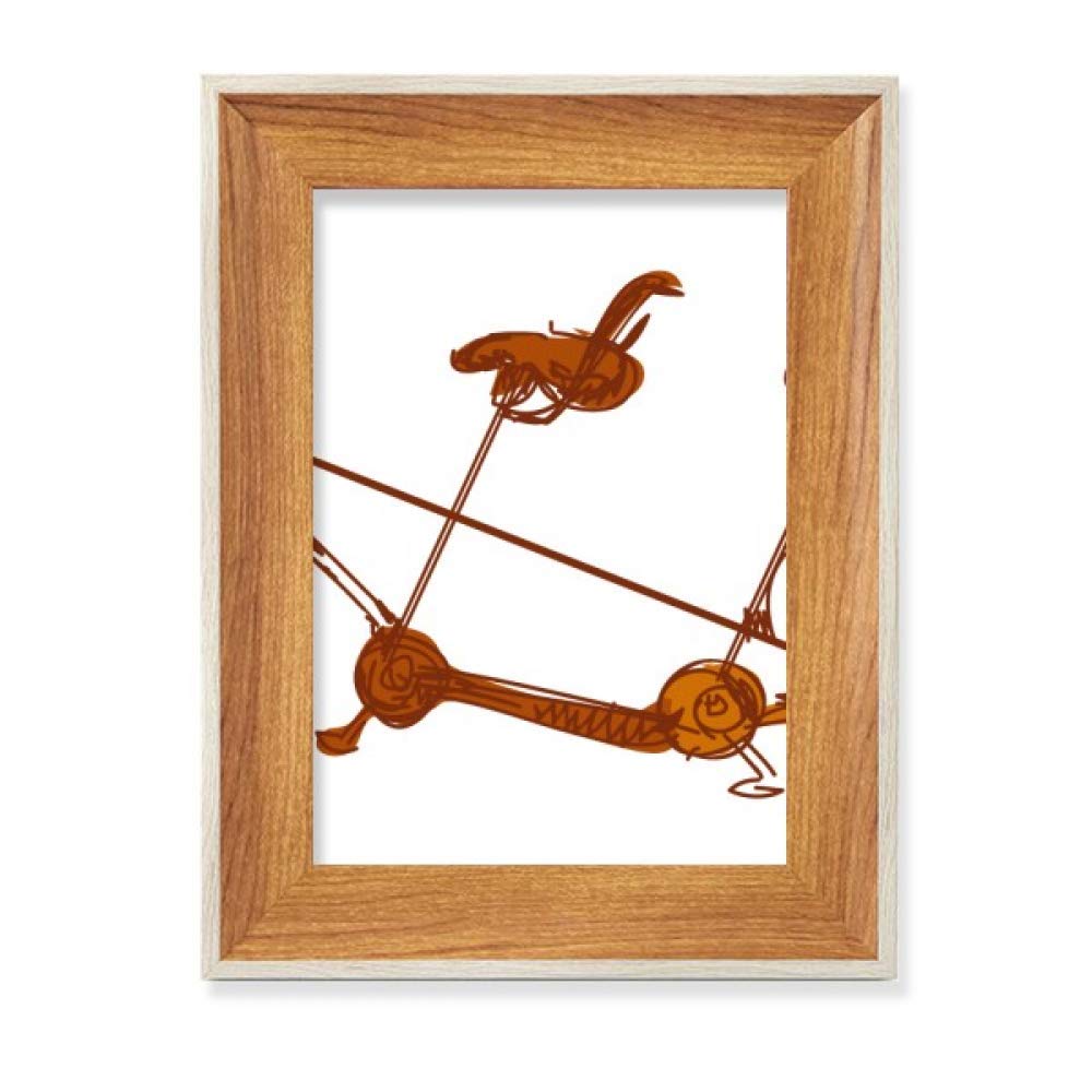Cadre photo en bois bicyclette pour bureau et salon