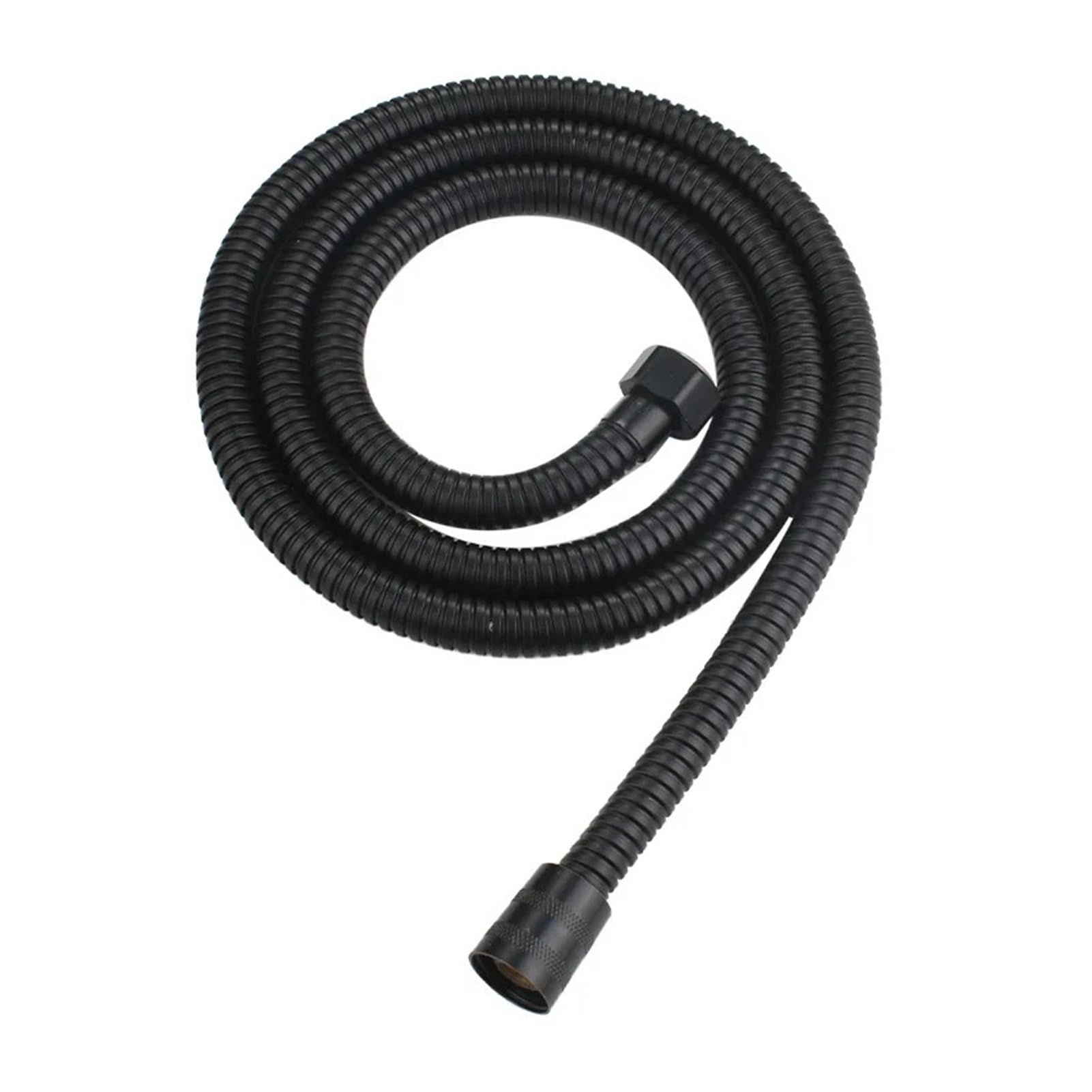 Vlqxkdpoi Black Shower Hose,Gold Silver Stainless Steel Flexible Hose Bathroom Tube Extension Plumbing Pipe(Grey,2M)(,1.5M)