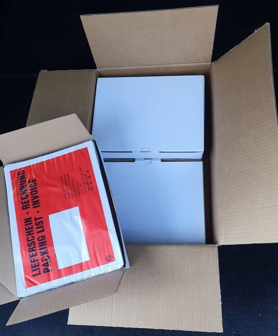 1000 St. selbstklebende C5 Dokumententaschen 235 x 175 mm Lieferscheintaschen Rechnungstaschen