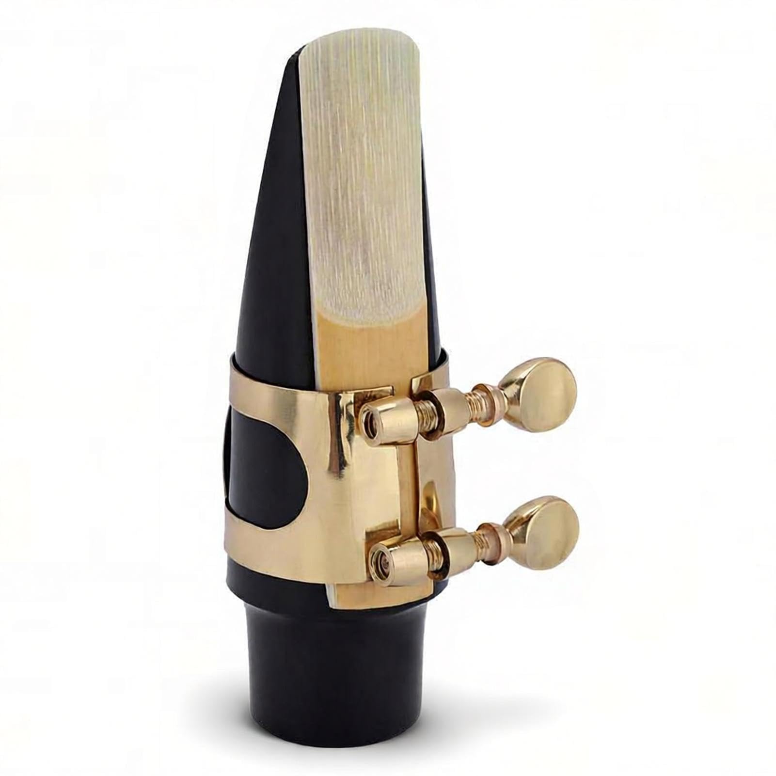 Bocchino per Sassofono Contralto, Accessori Essenziali 5 in 1 con ABS, Legatura Metallo e Custodia per Custom Ance e Pad Sax Alto