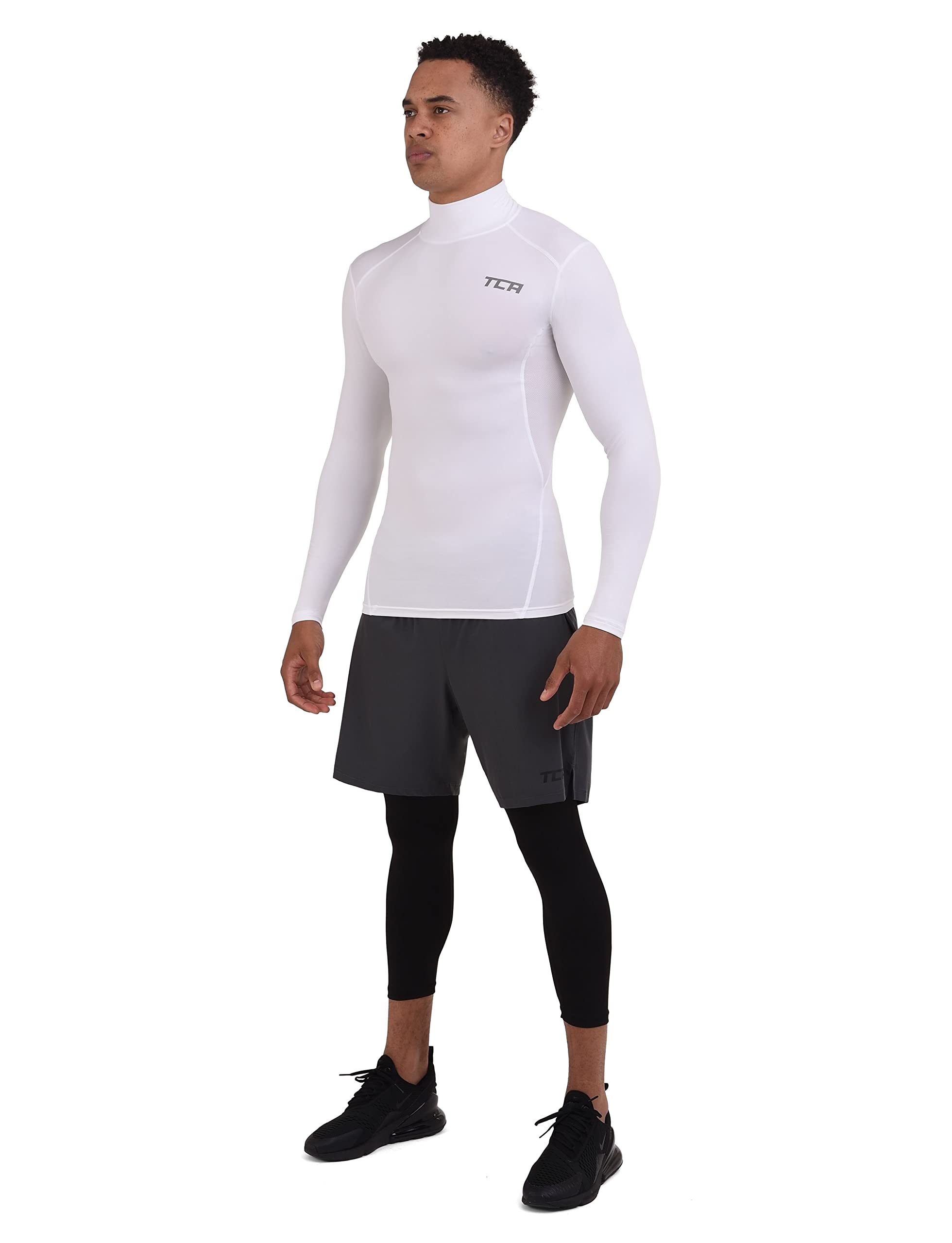 TCA Hyperfusion Compression Base Layer Maglia Manica Lunga sotto Maglia da Uomo e Ragazzo - Girocollo