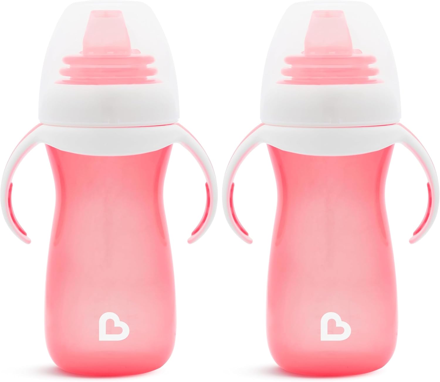 Munchkin Gentle Transition Baby Sippy Cup, Baby's First Sippy - Helps Babies & Toddlers Transitioning from Bottles to Cups, Spill Proof, 9 Months & Up, 10 Ounce, 2 Pack, Blue/Green