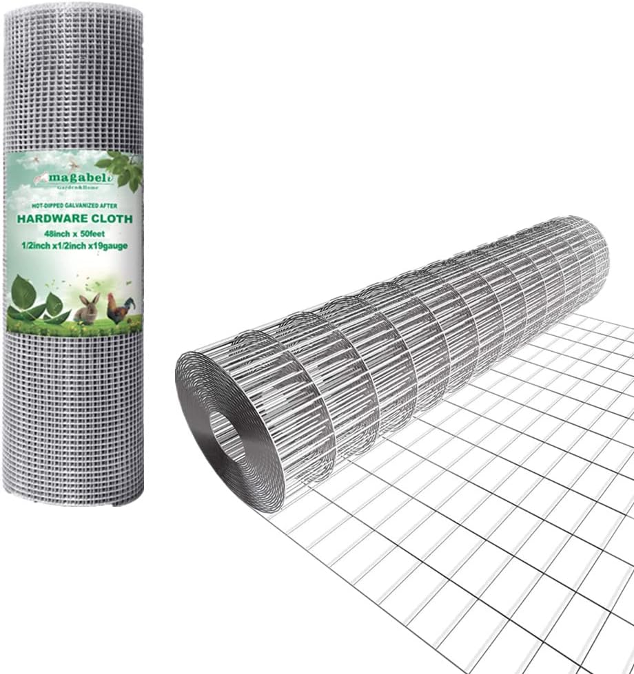 Amagabeli Garden & Home 48x50 Hardware Cloth 1/2 in 19