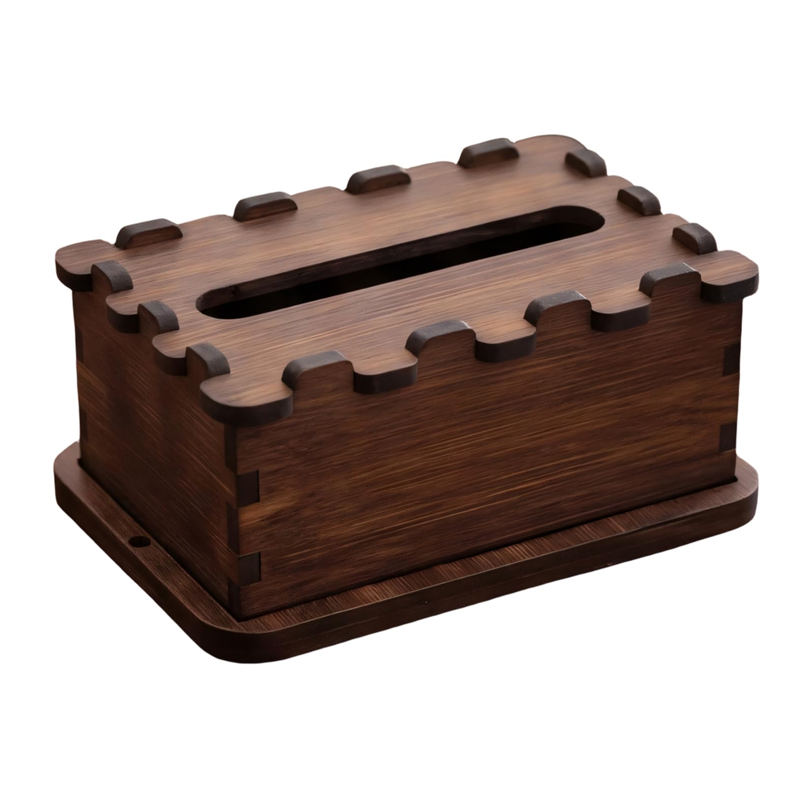 Fazvncv Strong Wood Tissue Box Using Mortise and Tenon Craftsmanship Smooth Tissue Pull for Home Offices Decorative Storage Simple Box