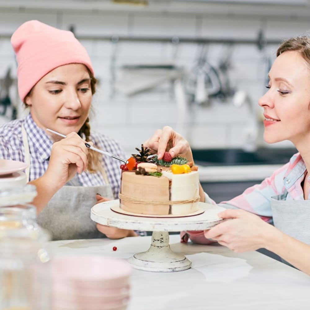 Set 15 Pennelli Per Decorazione Torte, Fondente, Biscotti - Plastica Alta Qualità, Punte Precise Per Dettagli